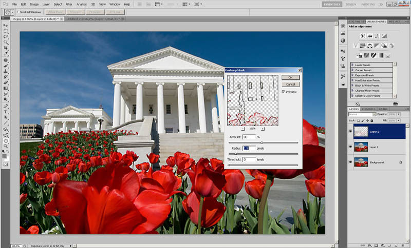 Пару мыслей о повышении резкости фотографий в Photoshop